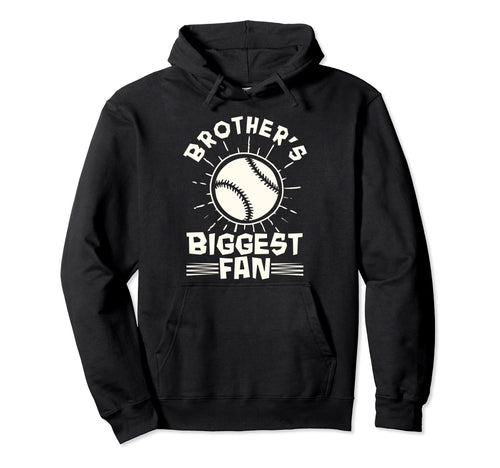 Little Baseball Brother Fan Hoodie - Trendy Graphic Men Women - T-Shirt, Sweatshirt, Hoodie