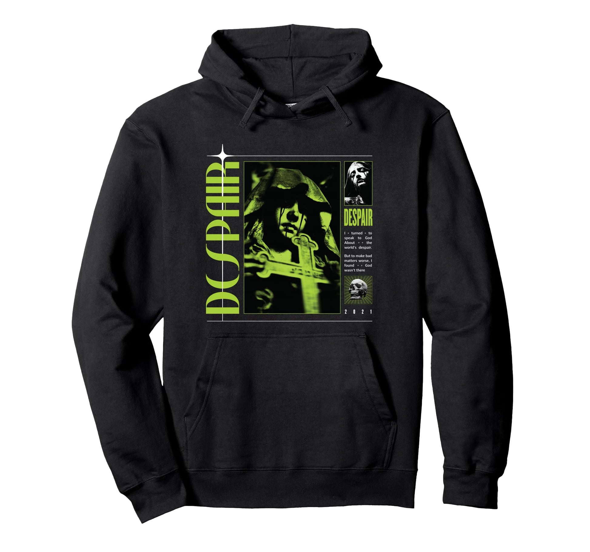 Despair Aesthetic Edgy Streetwear Hoodie - Fun Novelty Design Men Women - T-Shirt, Sweatshirt, Hoodie