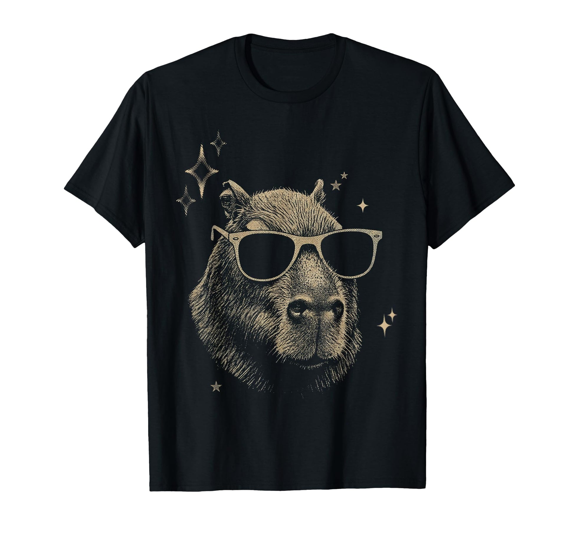 Y2K Capybara Sunglasses 90S 2000S Grunge T-Shirt - Custom Art Print Unisex - T-Shirt, Sweatshirt, Hoodie