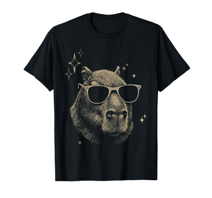 Y2K Capybara Sunglasses 90S 2000S Grunge T-Shirt - Custom Art Print Unisex - T-Shirt, Sweatshirt, Hoodie