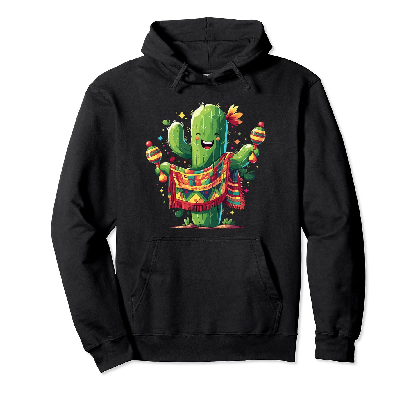 Cactus Serape Succulent Plant Hoodie - Casual Everyday Wear for Adults - T-Shirt, Sweatshirt, Hoodie