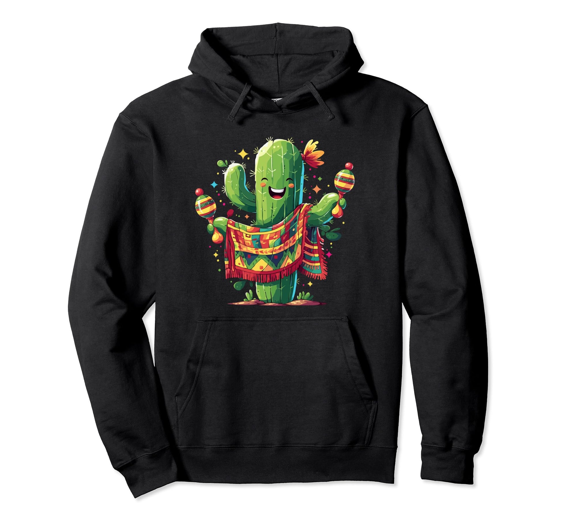 Cactus Serape Succulent Plant Hoodie - Casual Everyday Wear for Adults - T-Shirt, Sweatshirt, Hoodie