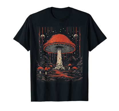 90S Grunge Mushrooms Distressed Art 130 T-Shirt - Novelty Apparel Unisex - T-Shirt, Sweatshirt, Hoodie