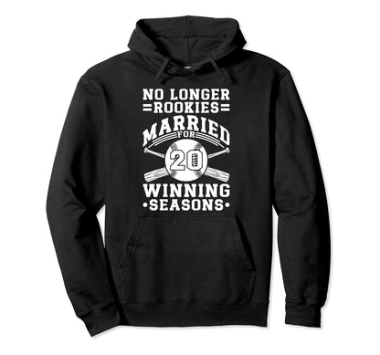 20Th Wedding Anniversary Baseball Hoodie - Custom Art Print for Adults - T-Shirt, Sweatshirt, Hoodie