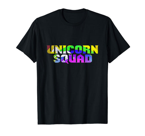 Unicorn Squad Rainbow Unicorns Lover T-Shirt - Graphic Print for Adults - T-Shirt, Sweatshirt, Hoodie
