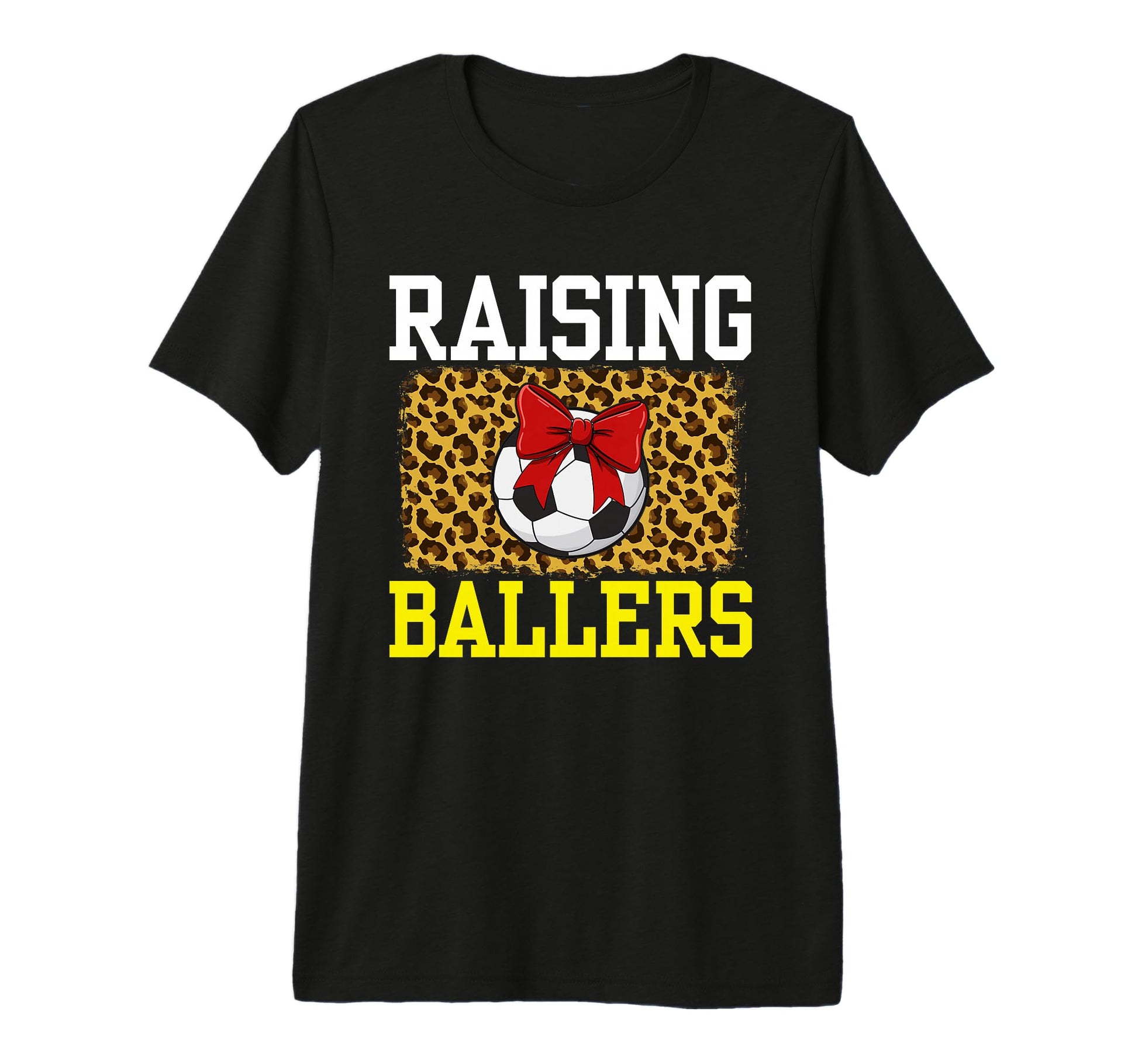 Raising Ballers Soccer Red Bow Ball Sweatshirt - Graphic Print Men Women - T-Shirt, Sweatshirt, Hoodie
