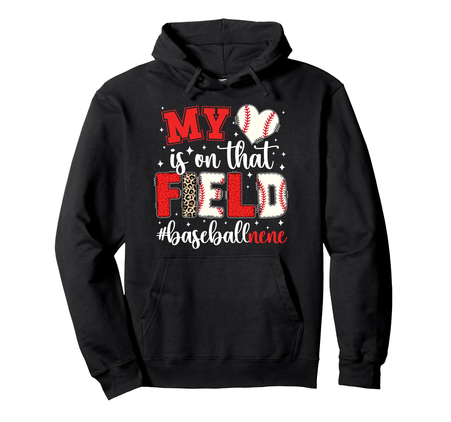 That Field Baseball Nene Baseball Hoodie - Minimalist Print for Adults - T-Shirt, Sweatshirt, Hoodie