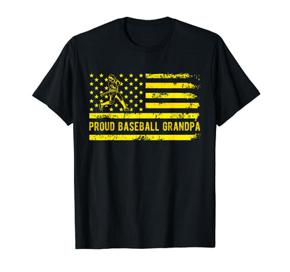 Proud Baseball Grandpa Family Team T-Shirt - Fun Novelty Design Unisex - T-Shirt, Sweatshirt, Hoodie