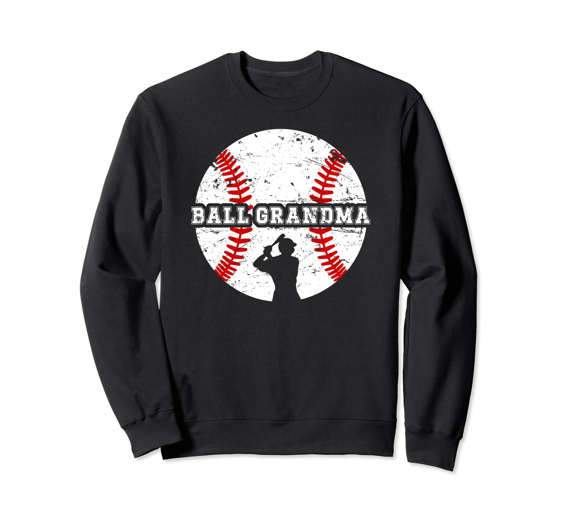 Ball Grandma Heart Baseball Sweatshirt - Aesthetic Graphic for Adults - T-Shirt, Sweatshirt, Hoodie