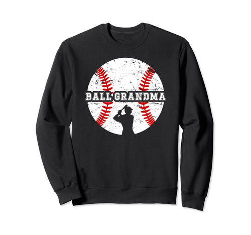 Ball Grandma Heart Baseball Sweatshirt - Aesthetic Graphic for Adults - T-Shirt, Sweatshirt, Hoodie