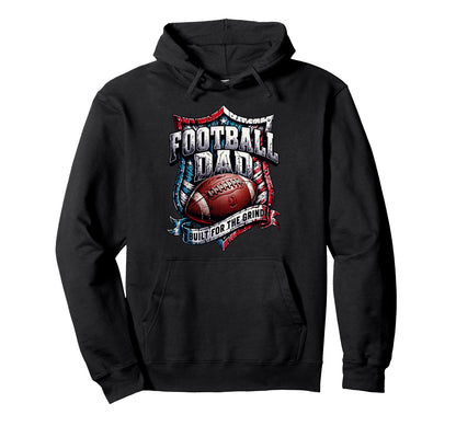 Patriotic American Football Papa Hoodie - Novelty Apparel Men Women - T-Shirt, Sweatshirt, Hoodie