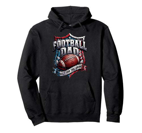 Patriotic American Football Papa Hoodie - Novelty Apparel Men Women - T-Shirt, Sweatshirt, Hoodie