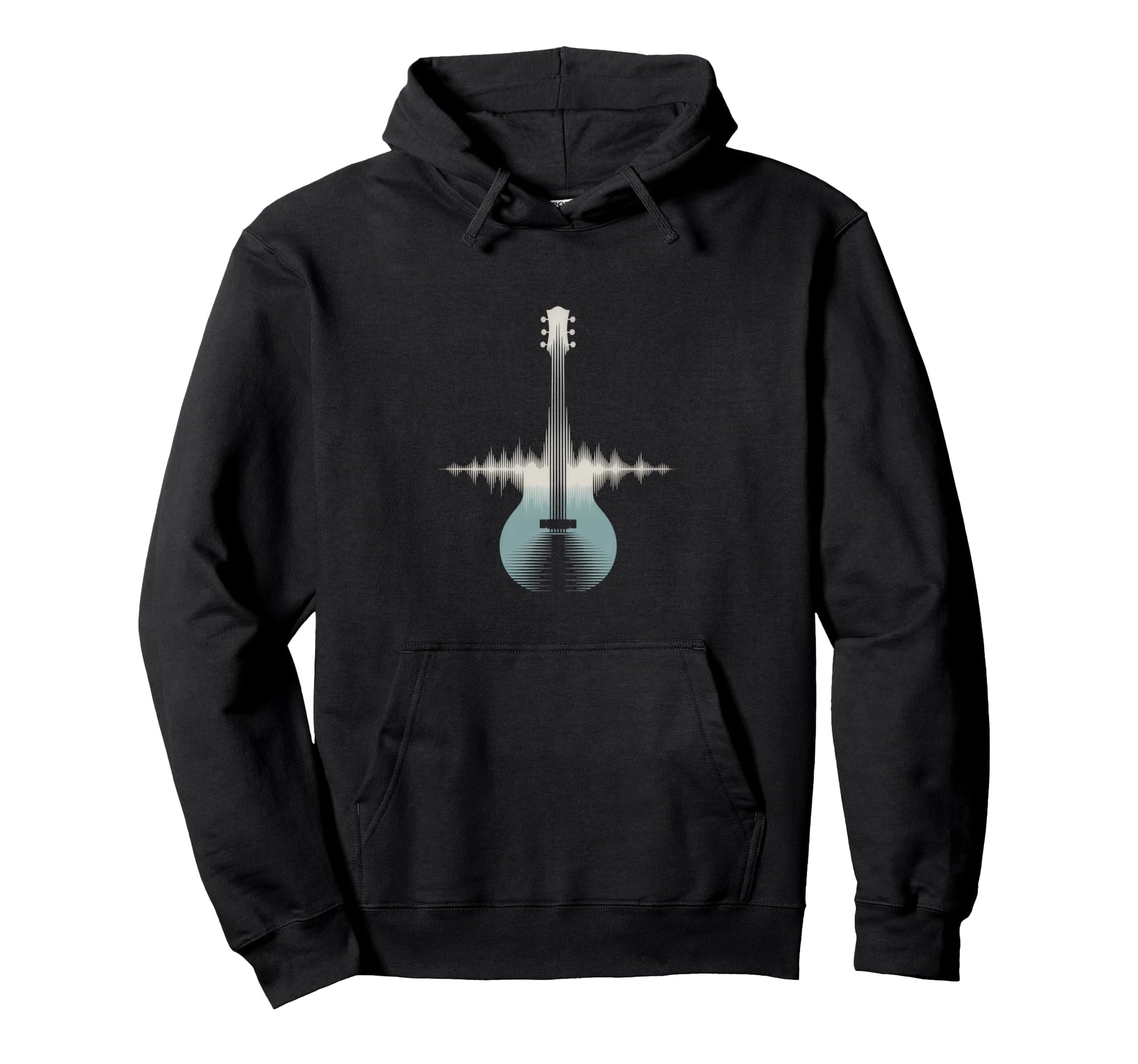 Guitar Sound Wave Musician Acoustic Concert Hoodie - Unique Graphic Unisex - T-Shirt, Sweatshirt, Hoodie