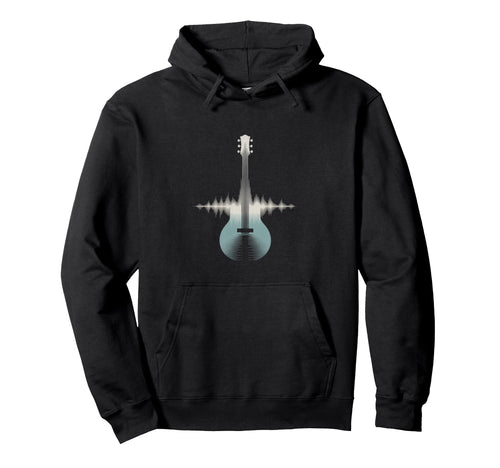 Guitar Sound Wave Musician Acoustic Concert Hoodie - Unique Graphic Unisex - T-Shirt, Sweatshirt, Hoodie