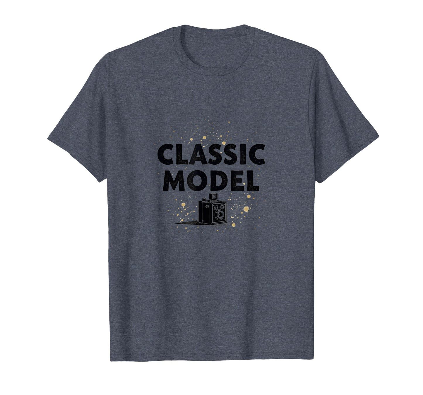 Model 1900S Camera Nostalgia Heather T-Shirt - Unique Graphic for Adults - T-Shirt, Sweatshirt, Hoodie