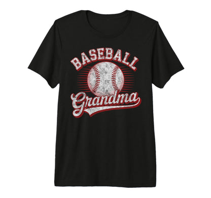 Baseball Nana Grandma Player Fan T-Shirt - Minimalist Print Men Women - T-Shirt, Sweatshirt, Hoodie