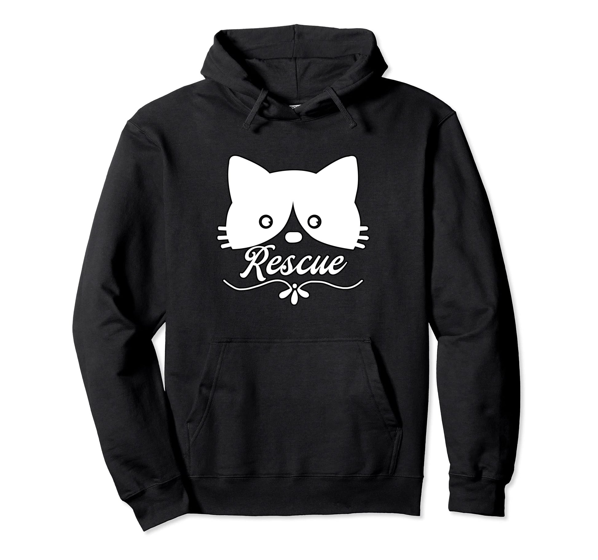 Rescue Cat Adopt Do Not Shop Rainbow Hoodie - Aesthetic Graphic for Adults - T-Shirt, Sweatshirt, Hoodie