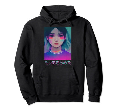 Japanese Vaporwave 80S Sad Anime Im Over Hoodie - Unique Graphic Men Women - T-Shirt, Sweatshirt, Hoodie