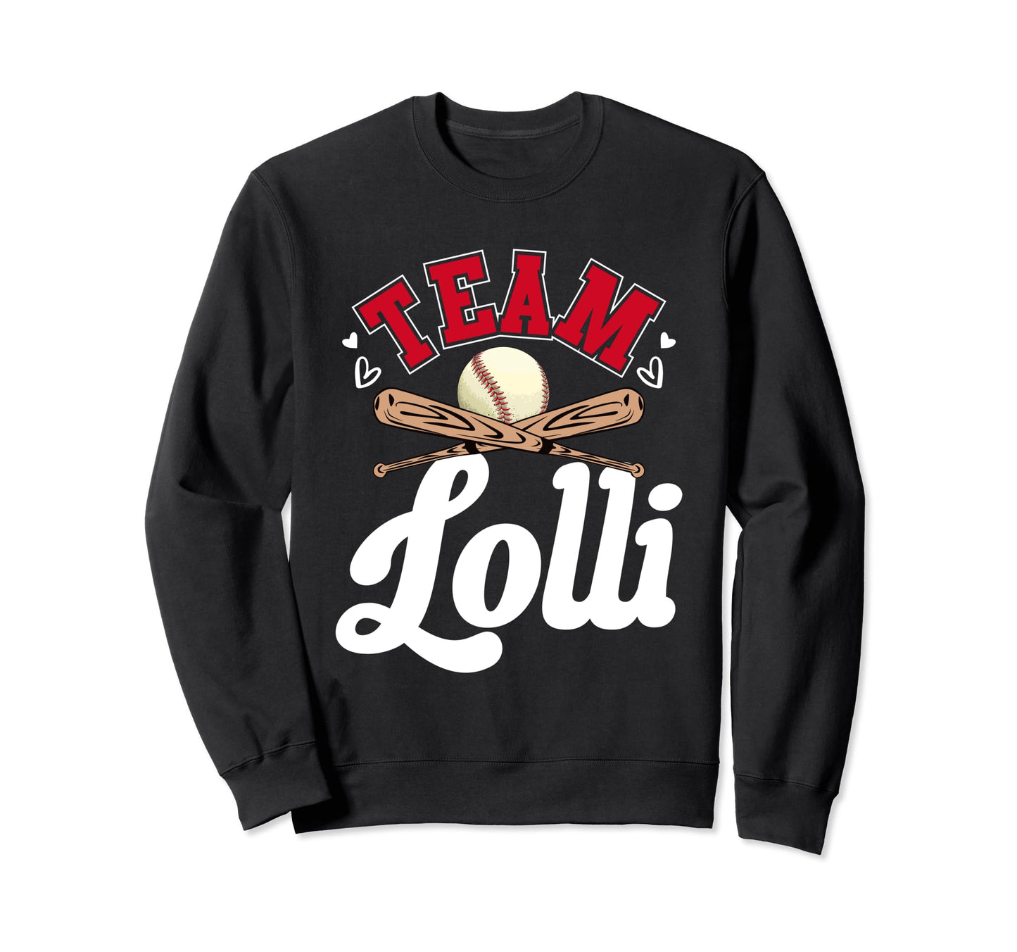 Team Lolli Mothers Day Baseball Sweatshirt - Minimalist Print Unisex - T-Shirt, Sweatshirt, Hoodie
