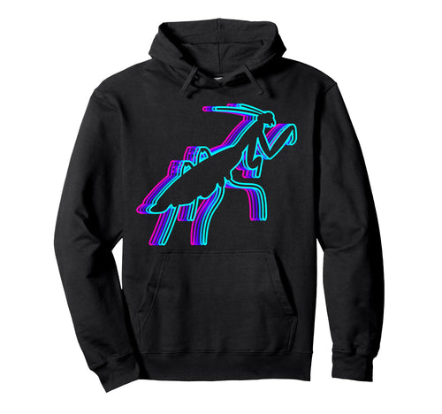Mantis Praying Mantis Insect Vaporwave Hoodie - Graphic Print Men Women - T-Shirt, Sweatshirt, Hoodie