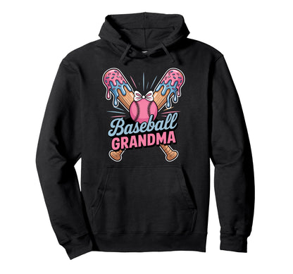 Grandma Coquette Ribbon Ice Cream Drip Hoodie - Novelty Apparel Unisex - T-Shirt, Sweatshirt, Hoodie