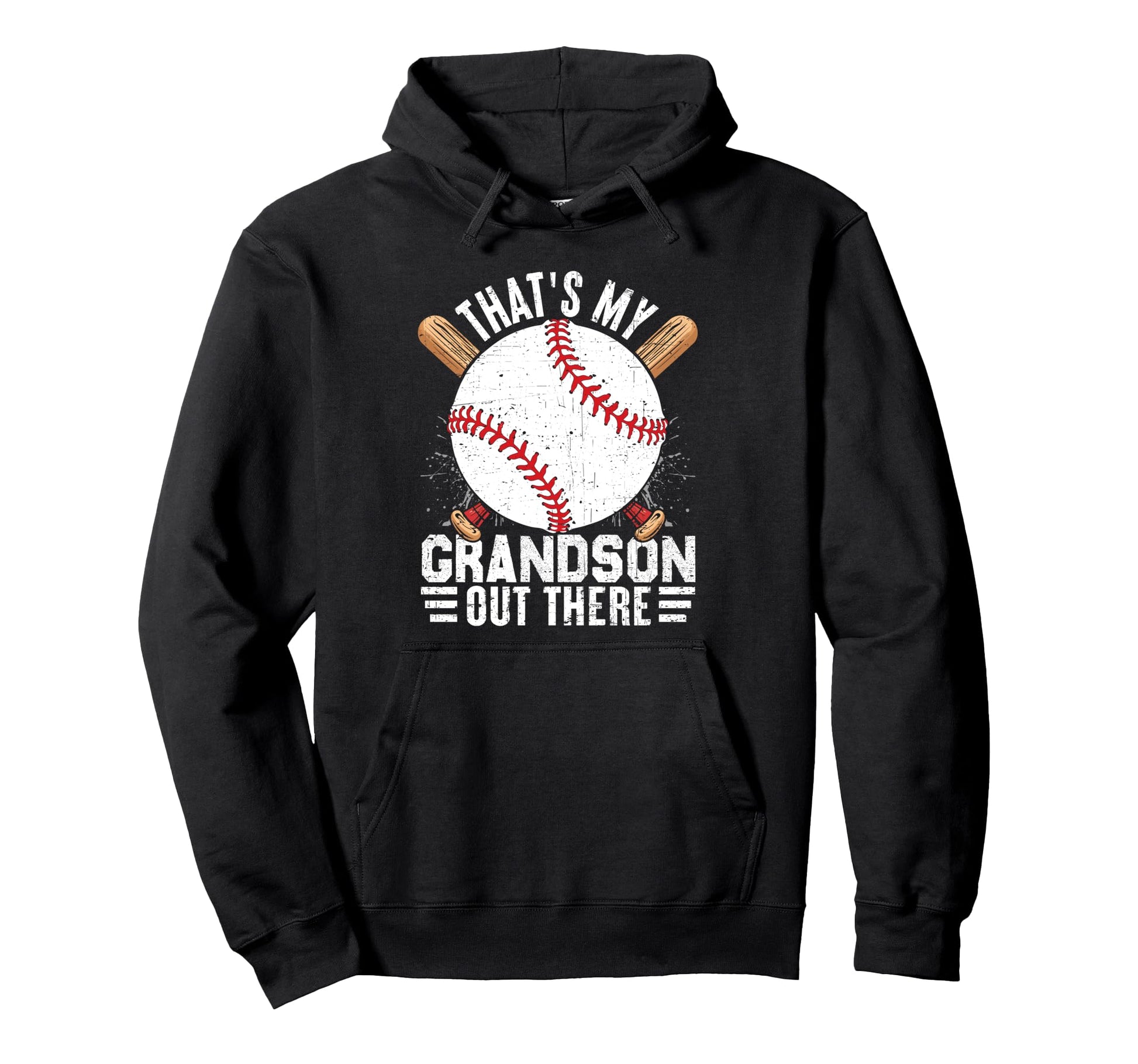 Thats My Grandson Out There Baseball Hoodie - Streetwear Style Men Women - T-Shirt, Sweatshirt, Hoodie