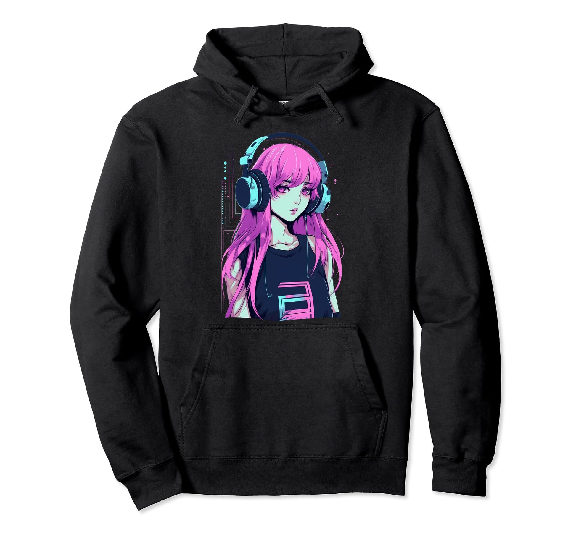 Vaporwave Synthwave Japan Sad Anime Hoodie - Unique Graphic Unisex - T-Shirt, Sweatshirt, Hoodie