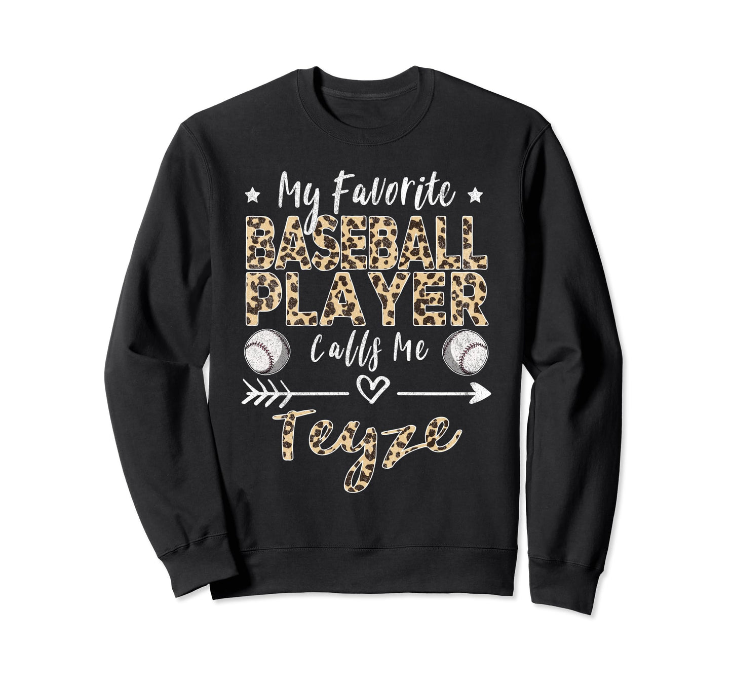 My Favorite Baseball Player Sweatshirt - Casual Everyday Wear for Adults - T-Shirt, Sweatshirt, Hoodie