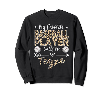 My Favorite Baseball Player Sweatshirt - Casual Everyday Wear for Adults - T-Shirt, Sweatshirt, Hoodie