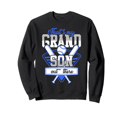 Grandparents Baseball Grandson Sweatshirt - Aesthetic Graphic Men Women - T-Shirt, Sweatshirt, Hoodie