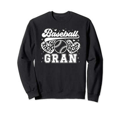 Baseball Gran Grandma Gran Sweatshirt - Casual Everyday Wear Unisex - T-Shirt, Sweatshirt, Hoodie