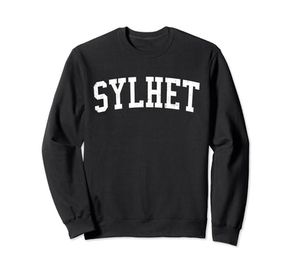 Sylhet Bangladesh Distressed White Sweatshirt - Trendy Graphic Men Women - T-Shirt, Sweatshirt, Hoodie