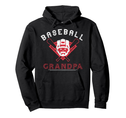 Baseball Grandpa Grandfather Sport Hoodie - Trendy Graphic Men Women - T-Shirt, Sweatshirt, Hoodie