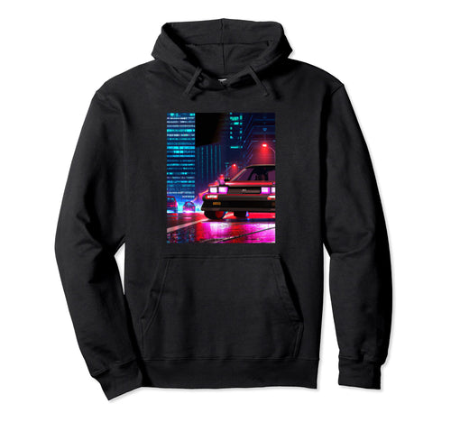 Vaporwave Car Synthwave City Vaporwave Hoodie - Streetwear Style Unisex - T-Shirt, Sweatshirt, Hoodie