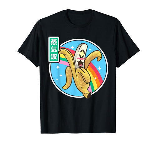Japanese Banana Kawaii Rainbow T-Shirt - Casual Everyday Wear for Adults - T-Shirt, Sweatshirt, Hoodie