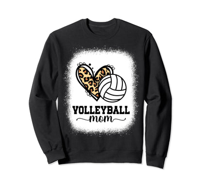 Volleyball Games Day Outfit Leopard Sweatshirt - Novelty Apparel Men Women - T-Shirt, Sweatshirt, Hoodie