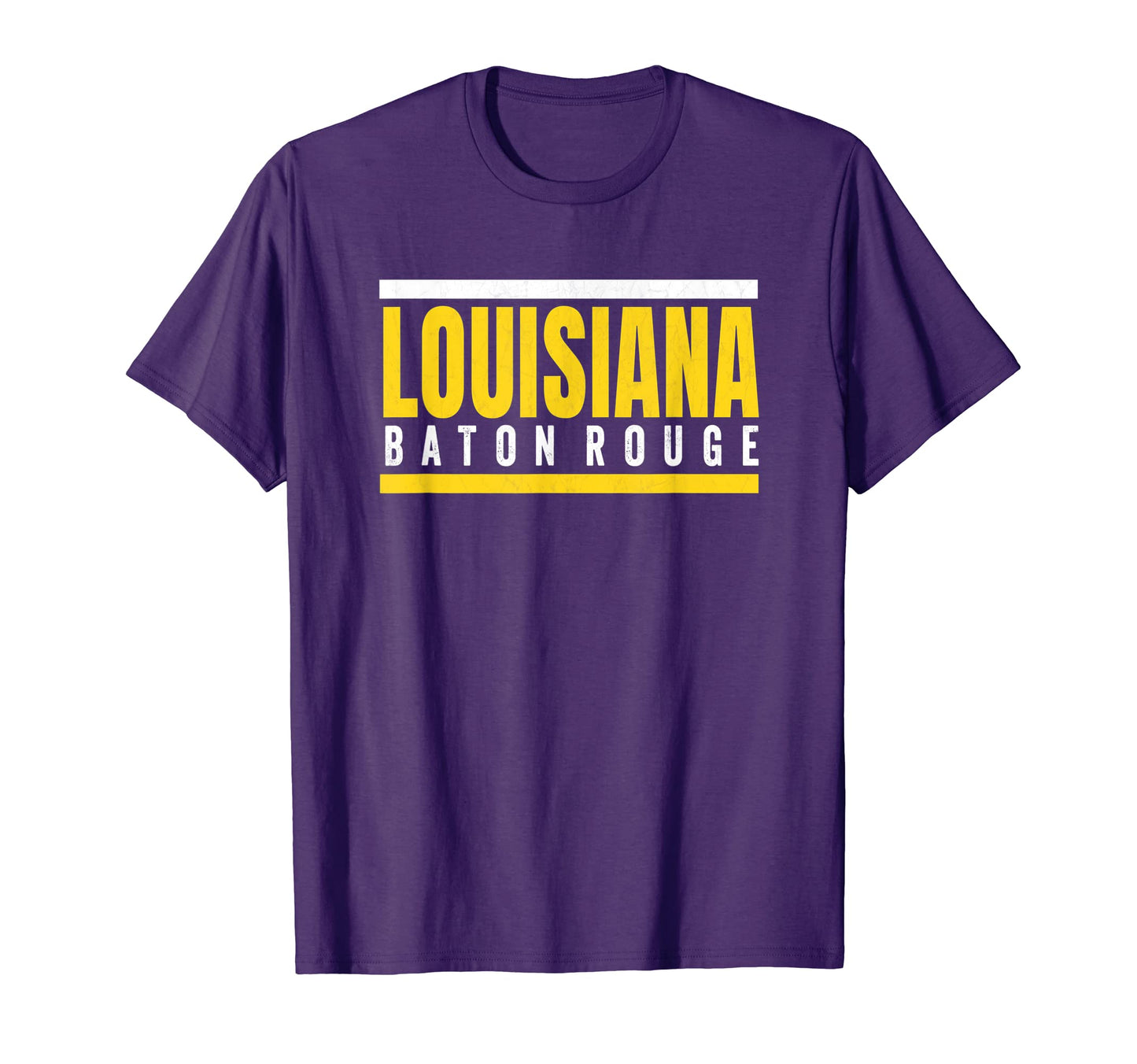 Louisiana Striped Baton Rouge Purple T-Shirt - Unique Graphic for Adults - T-Shirt, Sweatshirt, Hoodie