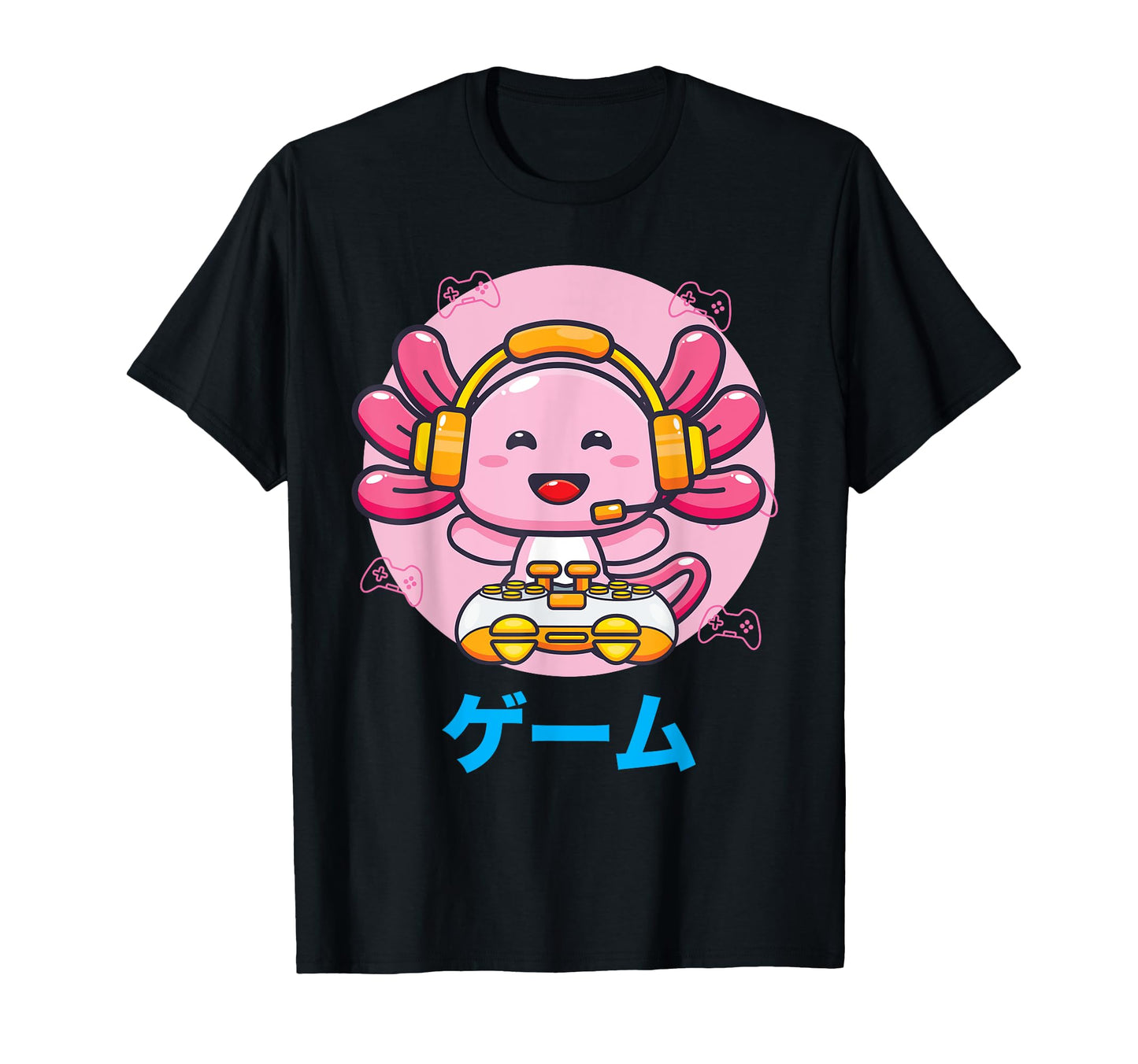 Axolotl Video Gaming Vaporwave T-Shirt - Trendy Graphic for Adults - T-Shirt, Sweatshirt, Hoodie