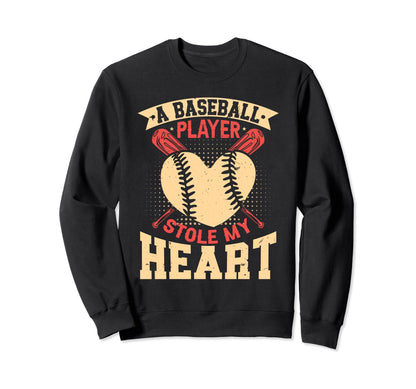 Baseball Girlfriend Baseball Player Sweatshirt - Graphic Print for Adults - T-Shirt, Sweatshirt, Hoodie