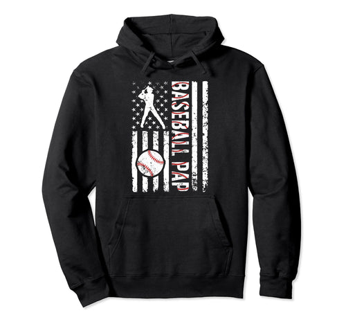 Baseball Pap Baseball Player Pap Us Flag Hoodie - Novelty Apparel Unisex - T-Shirt, Sweatshirt, Hoodie