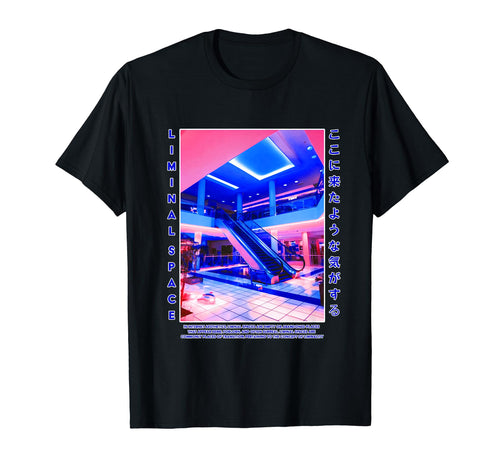 Liminal Space Vaporwave Aesthetic T-Shirt - Fun Novelty Design Men Women - T-Shirt, Sweatshirt, Hoodie