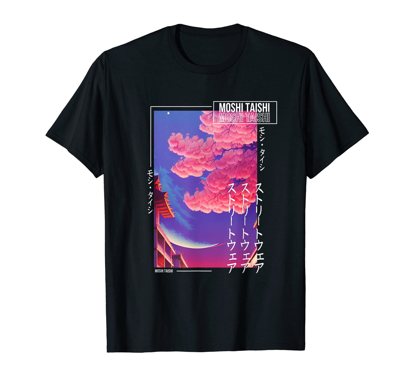 Japanese Cherry Blossom Streetwear T-Shirt - Casual Everyday Wear Unisex - T-Shirt, Sweatshirt, Hoodie