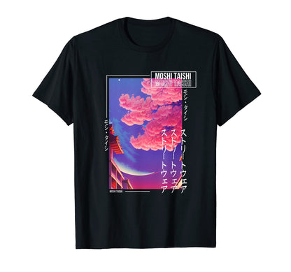 Japanese Cherry Blossom Streetwear T-Shirt - Casual Everyday Wear Unisex - T-Shirt, Sweatshirt, Hoodie