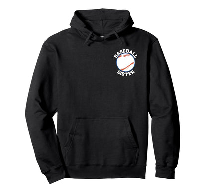 My Baseball Sister Era Groovy Sister Hoodie - Casual Everyday Wear Unisex - T-Shirt, Sweatshirt, Hoodie