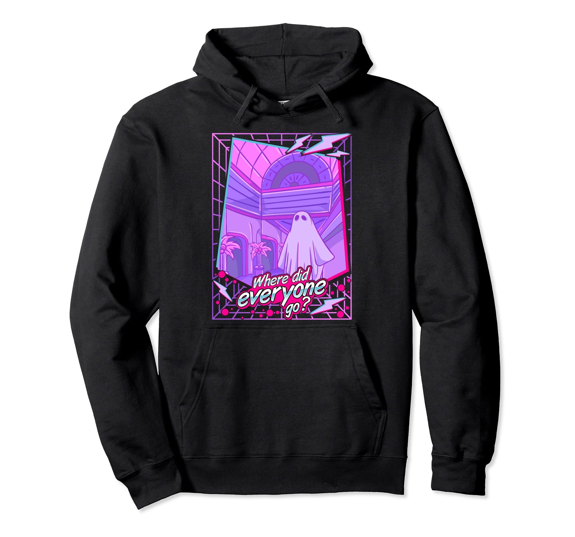 Sad 1980S Vaporwave Ghost Sheet Ghost Hoodie - Aesthetic Graphic Unisex - T-Shirt, Sweatshirt, Hoodie