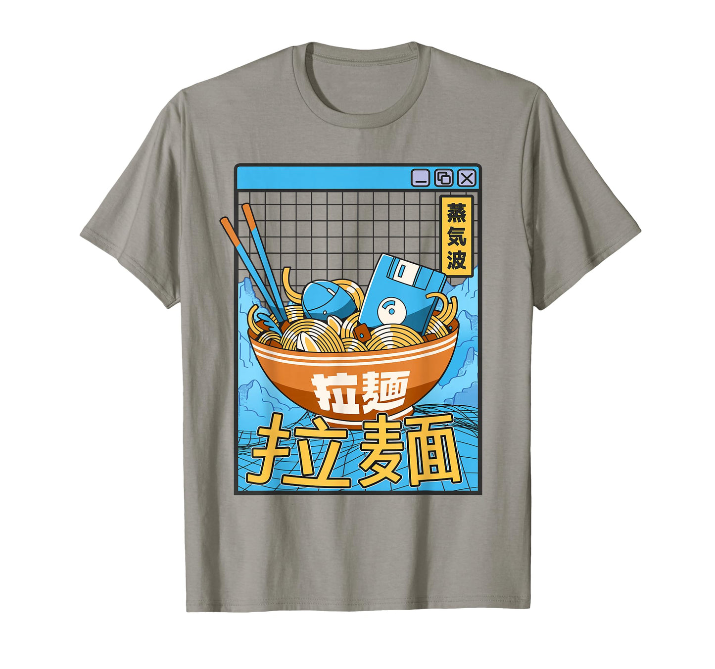 Ramen Noodles Bowl Kawaii Weirdcore T-Shirt - Trendy Graphic for Adults - T-Shirt, Sweatshirt, Hoodie