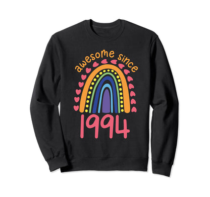 Awesome Since 1994 Boho Colorful Sweatshirt - Custom Art Print Unisex - T-Shirt, Sweatshirt, Hoodie