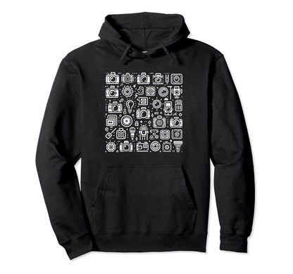 Funny Camera Hoodie - Minimalist Print Unisex - T-Shirt, Sweatshirt, Hoodie