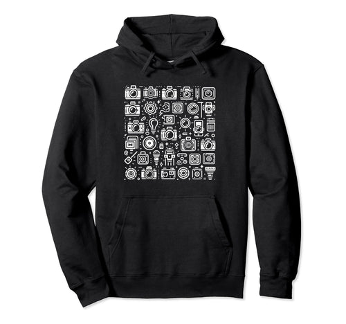 Funny Camera Hoodie - Minimalist Print Unisex - T-Shirt, Sweatshirt, Hoodie