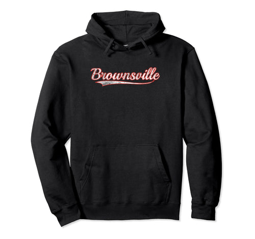 Brownsville Varsity Distressed Hoodie - Custom Art Print for Adults - T-Shirt, Sweatshirt, Hoodie